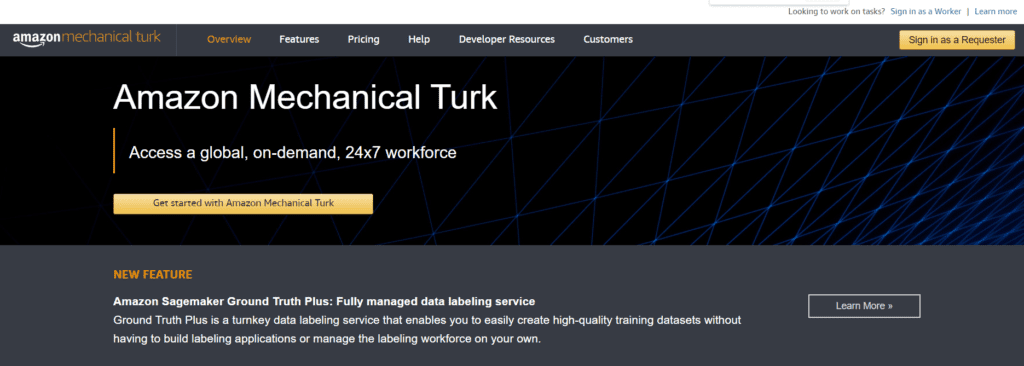 Make Money With Amazon - 9. Amazon Mechanical Turk