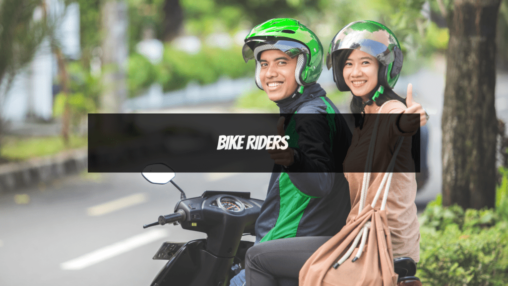 part-time weekend jobs - bike riders